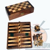 Набор магнитные шахматы и нарды "Великий Могол" 