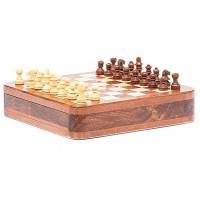 Шахматы дорожные на магните с ящиком "Сахиб"
